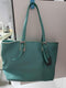 Longchamp Lm Cuir Large Tote Blue Lagoon Shoulder Bag Leather Handbag Purse New