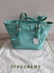 Longchamp Lm Cuir Large Tote Blue Lagoon Shoulder Bag Leather Handbag Purse New