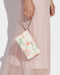 Coach Large Corner Zip Wristlet Dreamy Land Floral Handbag White Pink Bag NEW