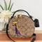Coach Jean Michel Basquiat Signature Canteen Canvas Handbag Bag Brown Purse NEW