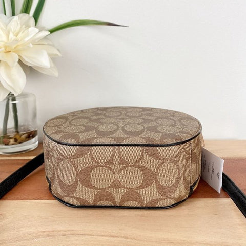 Coach Jean Michel Basquiat Signature Canteen Canvas Handbag Bag Brown Purse NEW