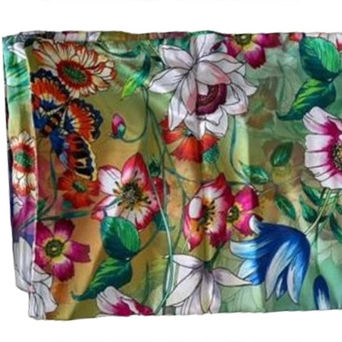 Johnny Was Decklyn Pillowcase Silk Butterfly Home Zip Floral Green Blue 1 Pcs NEW