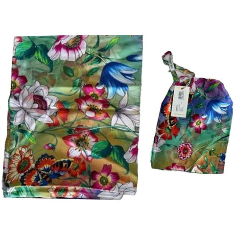 Johnny Was Decklyn Pillowcase Silk Butterfly Home Zip Floral Green Blue 1 Pcs NEW