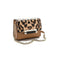 Diane Von Furstenberg 440 Micro Mini Exotic Leopard Brown Shoulder Bag Purse New