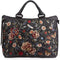 Johnny Was Molly Overnight Tote Bag Weekender Leather Handbag Purse Black NEW