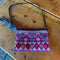 Johnny Was Laurell Fringe Floral Embroidery Bag Zip Handbag Black Pink Purse NEW