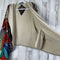Johnny Was Peace Love Cozy Sherpa Pullover Hoodie Pocket Jacket Black Floral NEW