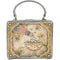 Mary Frances Make It Pop Top Handle Handbag Party Drink Silver Bag New