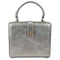 Mary Frances Make It Pop Top Handle Handbag Party Drink Silver Bag New