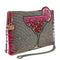 Mary Frances Pink Martini Crossbody Clutch Beaded Drink Handbag Bag New