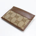 Gucci The Hacker Project Gucci x Balenciaga Card Case GG Leather Brown Wallet New