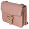 Gucci Soft Pink Dollar Calfskin Interlocking G Leather Shoulder Bag Handbag Italy NEW