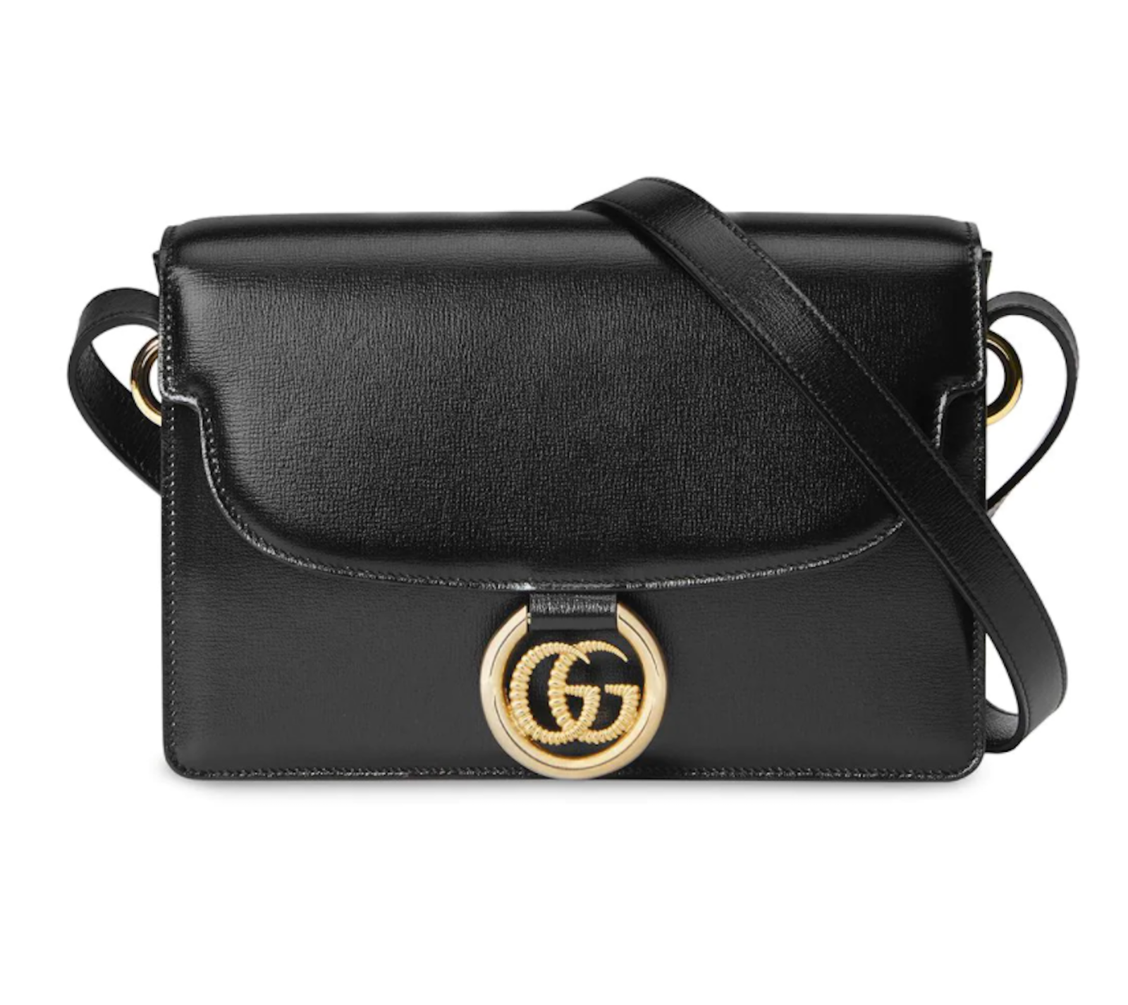 Gucci Black Ring Michel Gg Handbag Calf Azazlea Box Leather Gold Bag I– Bag  Lady Shop