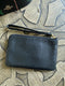 Coach X Jean Michel Basquiat Corner Zip Wristlet Black Leather Flower Bag NEW