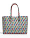 Christian Louboutin Cabata Small Leather Multicolor Red Tote Bag Pouch Italy NEW