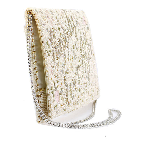 Mary Frances Happily Ever After Handbag Beaded Special Bridal Crossbody Bag New