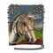 Mary Frances Spirited Horse Equestrian Blue Gold Beaded Crossbody Handbag Bag New