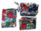 Johnny Was Decklyn Pillow Case Silk Flower Zipper Navy Blue Pink Home 2 pc NEW