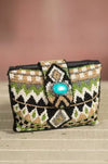 Mary Frances Tahoe Mini Turquoise Blue Western Bag Crossbody Handbag Purse NEW