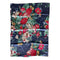 Johnny Was Decklyn Pillow Case Silk Flower Zipper Navy Blue Pink Home 2 pc NEW