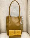 Hammitt Oliver Tan Golden Valley Handbag Bag Brushed Gold Medium Brown Tan NEW