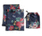 Johnny Was Decklyn Pillow Case Silk Flower Zipper Navy Blue Pink Home 2 pc NEW