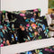 Johnny Was Decklyn Pillow Case Silk Flower Zipper Navy Blue Pink Home 2 pc NEW