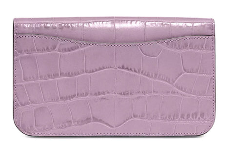Coach Embossed Croc Hayden Crossbody Leather Handbag Bag Ice Purple Purse NEW