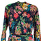 Johnny Was Camella Robe Lingerie Black Flower Home Lounge Floral Sleep Robe NEW