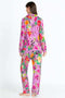Johnny Was Goza Floral Cap Sleeve Sleep Dress Flower Butterfly Home Pink Large NEW