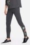 Johnny Was Gen French Terry Pullover Floral Embroidered Top Sweatshirt Black New