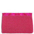 Mary Frances Smooch Crossbody Clutch Handbag Red Lips Beaded Pink Bag New
