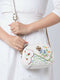 Tory Burch Kira Camera White Mixed Floral Ivory Afternoon Tea Shoulder Bag NEW