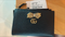 Gucci Gold GG Foldover Snap Credit Card Bow Wallet Italy Leather Black New