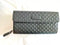 Gucci Signature Micro GG Black Fold Wallet Leather Purse Italy Zip Card Case NEW