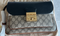 Gucci Tri Color Supreme Shoulder Bag Leather Handbag Gold Black Brown Purse NEW