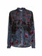 Johnny Was Clara Gweneth Burnout Tunic Dress Embroidered Blue Floral XXL New