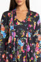 Johnny Was Sognatore Neros Long Sleeve PJ Set Floral Lounge Pajama Black New