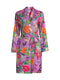 Johnny Was Goza Floral Cap Sleeve Sleep Dress Flower Butterfly Home Pink Large NEW