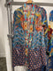 Johnny Was Vember Burnout Gweneth Special Dress Flowers Velvet Floral Blue New