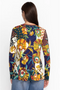 Johnny Was Kimbra Favorite Long Sleeve Shirt V Neck Swing Tee Floral Top NEW