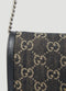 Gucci Dionysus GG Mini Shoulder Bag Black Denim Crossbody Handbag Italy New
