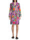 Johnny Was Goza Floral Cap Sleeve Sleep Dress Flower Butterfly Home Pink Large NEW