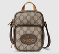 Gucci Neo Vintage Logo Mini Beige Ebony GG Brown Italy Shoulder Bag Handbag New