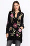JOHNNY WAS MERIAH VELVET DUSTER COAT Long Sleeve Floral GOLDEN HOUR Top New