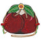 Mary Frances Wild Cherry Red Black Fruit Spring Beaded Crossbody Handbag Bag New
