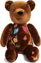 Johnny Was Celestin Embroidered Velvet Bear Stuffed Animals Home Navy Blue NEW