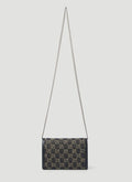 Gucci Dionysus GG Mini Shoulder Bag Black Denim Crossbody Handbag Italy New