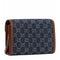 Gucci Dionysus GG Mini Chain Wallet Brown Denim Crossbody Handbag Italy New