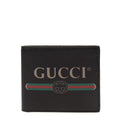 Gucci Cripto Wallet Fold GG Italy Leather Card Case Black New